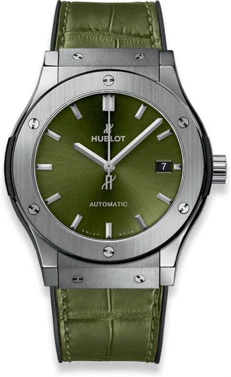 511.nx.8970.lr hublot|Classic Fusion Titanium Green 45 mm .